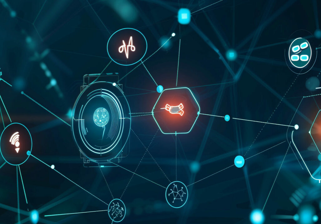 visualization of the healthcare system, created with generative AI technology Gesundheitswesen